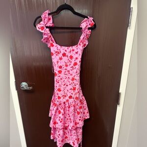 Charlotte Floral Two Tiered Sleeveless Dress